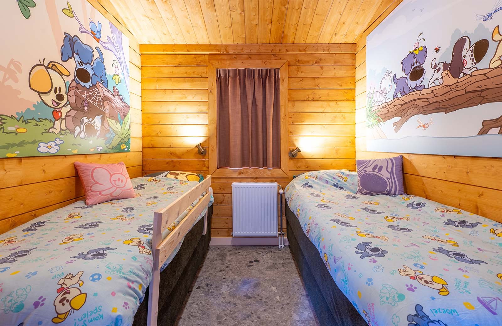Tweepersoons kamer losse bedden