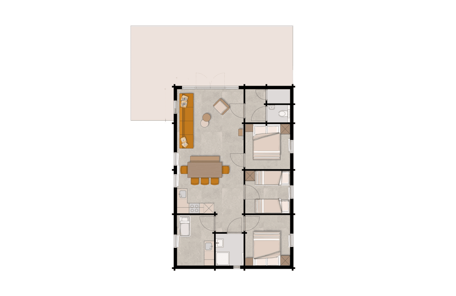 Woezel pip lodge baby 6 personen webformaat